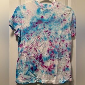 A New Day Purple and Blue Tie-Dye Top
